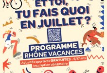 Affiche Programme Rhône vacances du 10 au 28 juillet 2023