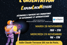 Affiche forum de l'orientation des MFR du Rhône les 28 et 29 novembre 2023