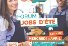 Affiche forum jobs d'été Saint-Symphorien-d'Ozon le 3 avril 2024