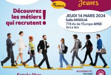 Affiche rencontres entreprises jeunes à Anse le 14 mars 2024